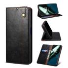 For OnePlus 11 Oil Wax Crazy Horse Texture Leather Phone Case(Black) - 1