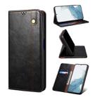 For Samsung Galaxy A54 5G Oil Wax Crazy Horse Texture Leather Phone Case(Black) - 1