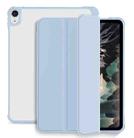 For iPad Air 2020 / 2022 10.9 3-fold Shockproof Smart Leather Tablet Case(Ice Blue) - 1