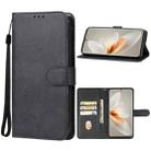 For vivo V27 Leather Phone Case(Black) - 1