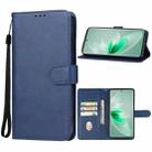 For vivo V27 Pro Leather Phone Case(Blue) - 1