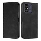 For Xiaomi Redmi 11A 4G Diamond Pattern Skin Feel Magnetic Leather Phone Case(Black) - 1