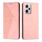 For Xiaomi Redmi Note 12 Pro 5G Global Diamond Pattern Skin Feel Magnetic Leather Phone Case(Rose Gold) - 1