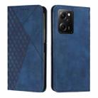 For Xiaomi Redmi Note 12 Pro Speed / Poco X5 Pro 5G Diamond Pattern Skin Feel Magnetic Leather Phone Case(Blue) - 1