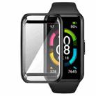 For Honor Band 7 Full Coverage TPU Electroplating Watch Case(Black) - 1