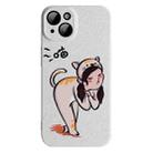 For iPhone 12 Pro Cartoon Animal Sweethearts Style PC Protective Phone Case(Cat) - 1