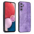For Samsung Galaxy A34 5G AZNS 3D Embossed Skin Feel Phone Case(Purple) - 1