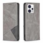 For Motorola Moto G13 4G/G23 4G/G53 5G Prismatic Invisible Magnetic Leather Phone Case(Grey) - 1