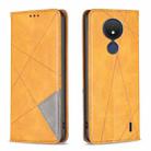 For Nokia C21 Prismatic Invisible Magnetic Leather Phone Case(Yellow) - 1