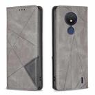 For Nokia C21 Prismatic Invisible Magnetic Leather Phone Case(Grey) - 1