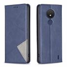 For Nokia C21 Prismatic Invisible Magnetic Leather Phone Case(Blue) - 1