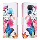 For Nokia C21 Colored Drawing Pattern Leather Phone Case(Butterflies) - 1