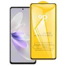 For vivo V27e 9D Full Glue Full Screen Tempered Glass Film - 1