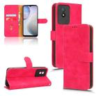 For vivo Y02 4G Skin Feel Magnetic Flip Leather Phone Case(Rose Red) - 1