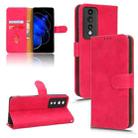 For Honor 80 GT Skin Feel Magnetic Flip Leather Phone Case(Rose Red) - 1