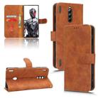 For ZTE nubia Red Magic 8 Pro 5G Skin Feel Magnetic Flip Leather Phone Case(Brown) - 1