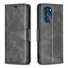 For Motorola Moto G 5G 2023 Lambskin Texture Leather Phone Case(Black) - 1