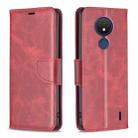 For Nokia C21 Lambskin Texture Leather Phone Case(Red) - 1