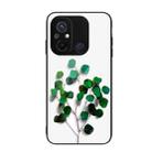 For Xiaomi Redmi 12C Colorful Painted Glass Phone Case(Sapling) - 1