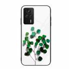 For Xiaomi Redmi K60E Colorful Painted Glass Phone Case(Sapling) - 1