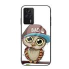 For Xiaomi Redmi K60E Colorful Painted Glass Phone Case(Owl) - 1