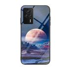 For Xiaomi Redmi K60E Colorful Painted Glass Phone Case(Moon Hill) - 1