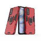 For Huawei Honor 30 PC + TPU Shockproof Protective Case with Magnetic Ring Holder(Red) - 1