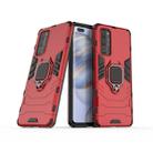 For Huawei Honor 30 Pro PC + TPU Shockproof Protective Case with Magnetic Ring Holder(Red) - 1