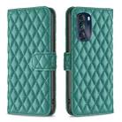 For Motorola Moto G 5G 2023 Diamond Lattice Wallet Leather Flip Phone Case(Green) - 1