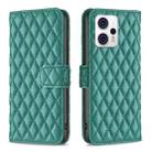 For Motorola Moto G13 4G/G23 4G/G53 5G Diamond Lattice Wallet Leather Flip Phone Case(Green) - 1