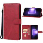 For Realme GT3 Leather Phone Case(Red) - 1