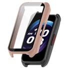 For Keep Band B4 PC+ Tempered Film Integrated Watch Protective Case(Pink) - 1