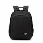 Small Waterproof Camera Backpack Shoulders SLR Camera Bag(Black) - 1