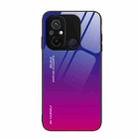 For Xiaomi Redmi 12C Gradient Color Glass Phone Case(Purple Red) - 1
