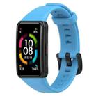 For Honor Band 7 Silicone Watch Band(Sky Blue) - 1