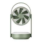 WT-F62 Outdoor Portable USB Charging Air Cooling Fan with LED Night Lamp(Army Green) - 1