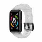 For Honor Band 7 Transparent TPU Watch Band(White) - 1