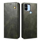 For Xiaomi Poco C50 Oil Wax Crazy Horse Texture Leather Phone Case(Green) - 1