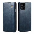 For Xiaomi Poco X5 Pro 5G / Redmi Note 12 Pro Speed Oil Wax Crazy Horse Texture Leather Phone Case(Blue) - 1