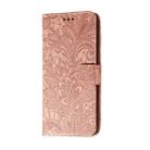 For Huawei P40 Pro Plus Lace Flower Embossing Pattern Horizontal Flip Leather Case , with Holder & Card Slots & Wallet & Photo Frame & Lanyard(Rose Gold) - 2
