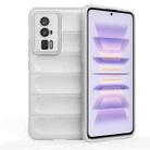 For Xiaomi Redmi K60 Pro Magic Shield TPU + Flannel Phone Case(White) - 1