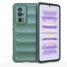 For Xiaomi Redmi K60 Pro Magic Shield TPU + Flannel Phone Case(Dark Green) - 1