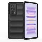 For Xiaomi Redmi K60 Pro Magic Shield TPU + Flannel Phone Case(Black) - 1