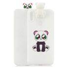 For Galaxy A11 Cartoon Shockproof TPU Protective Case with Holder(Bracket Panda) - 1