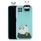 For Huawei P40 Lite Cartoon Shockproof TPU Protective Case with Holder(Bracket Striped Bear) - 1