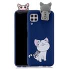 For Huawei P40 Lite Cartoon Shockproof TPU Protective Case with Holder(Licking Cat) - 1