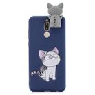 For Xiaomi Redmi 8 Cartoon Shockproof TPU Protective Case with Holder(Licking Cat) - 1