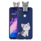 For Xiaomi Redmi Note 8T Cartoon Shockproof TPU Protective Case with Holder(Licking Cat) - 1