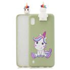 For Galaxy A01 Cartoon Shockproof TPU Protective Case with Holder(Cute Unicorn) - 1