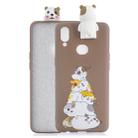For Galaxy A10s Cartoon Shockproof TPU Protective Case with Holder(Stack Of Hamsters) - 1